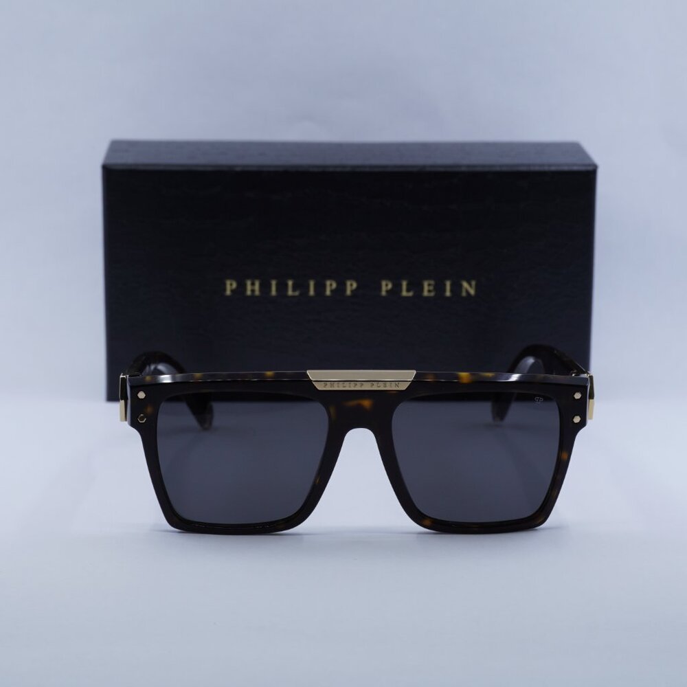 Final Price! Philipp Plein SPP080 0722 Havana/Grey Sunglasses - Picture 3 of 12